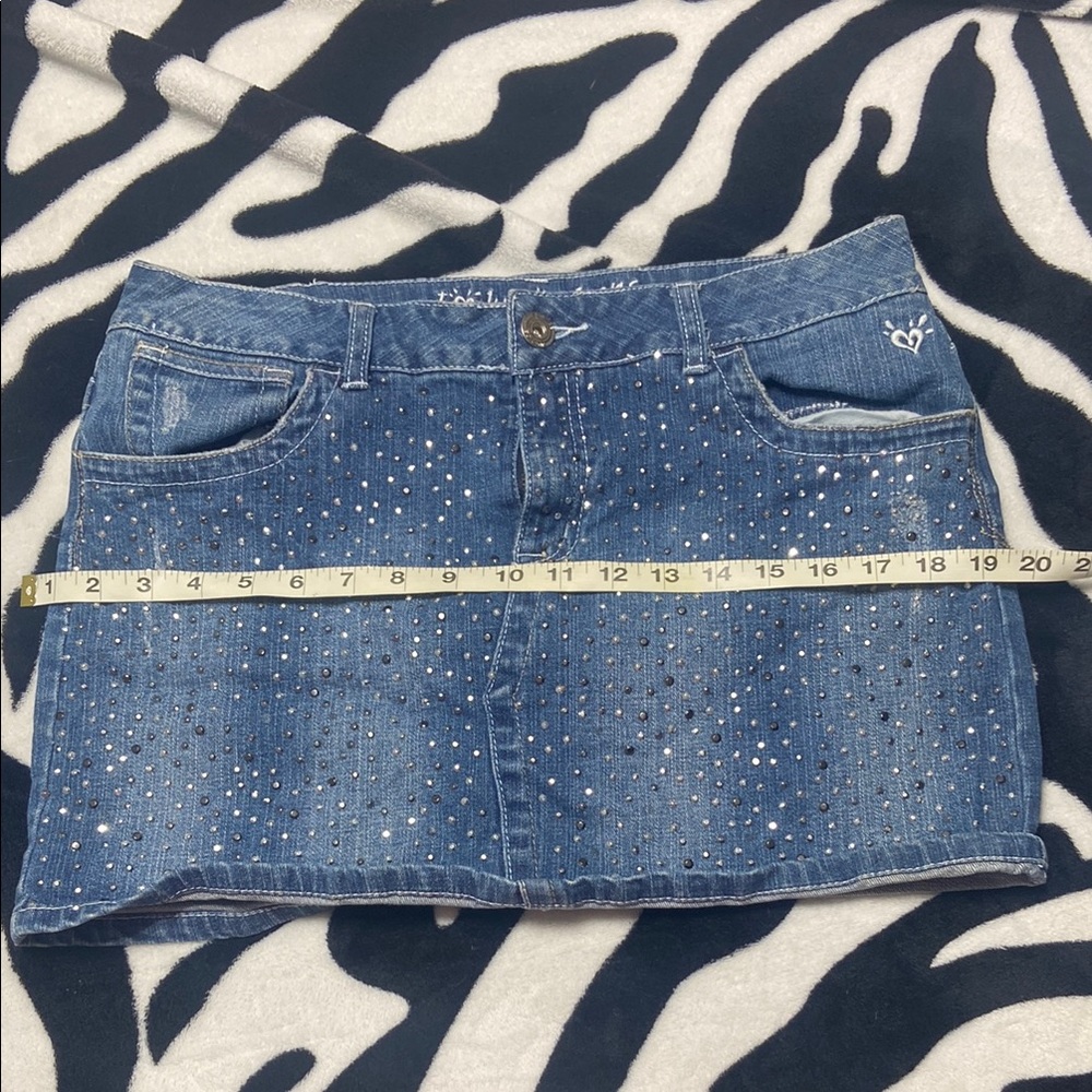 Justice Blue Sequin Mini Skirt Casual Night Out - Picture 4 of 6